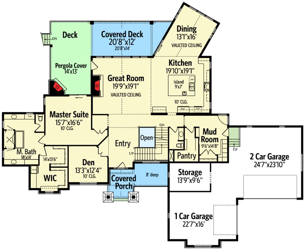 traditional house plan with craftsman touches 1