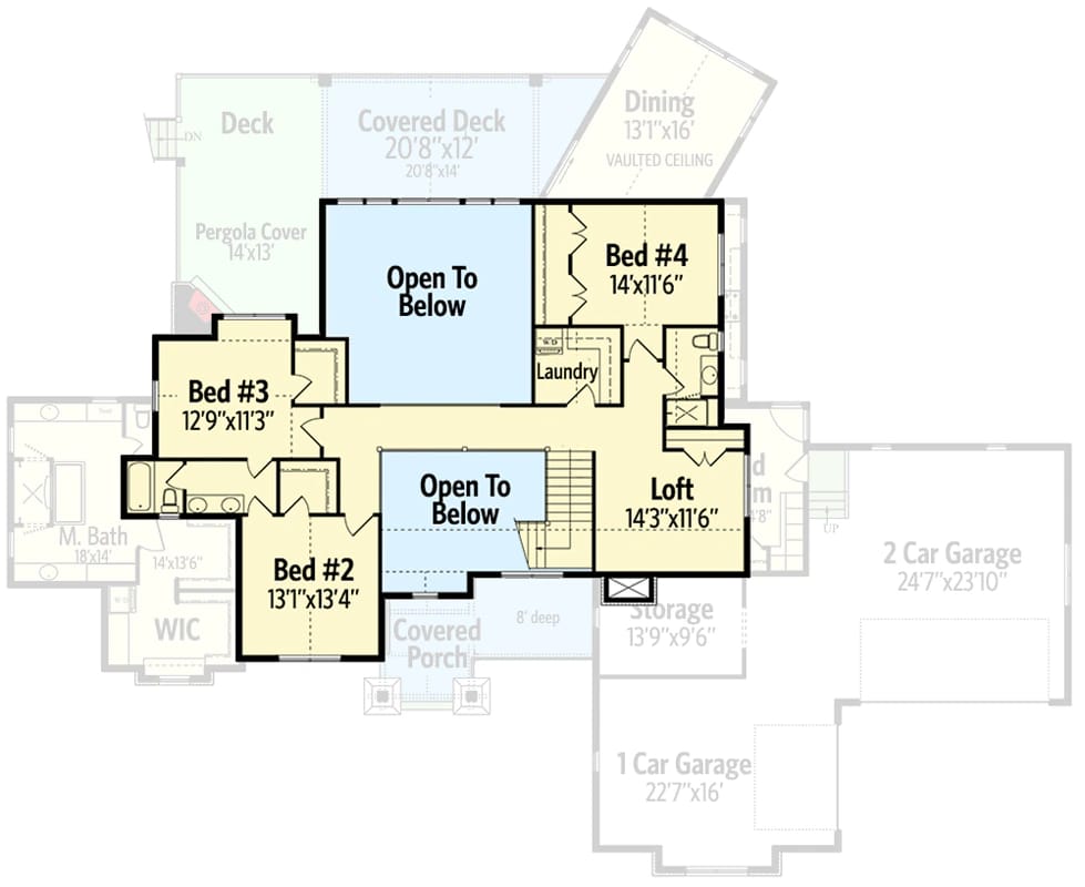 traditional house plan with craftsman touches 1