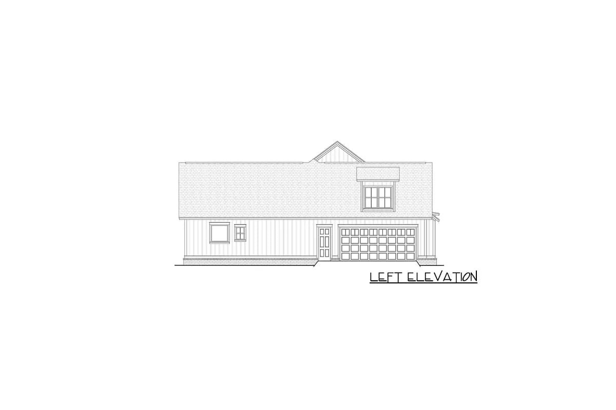 turning the garage sideways is what buys the front elevation 1