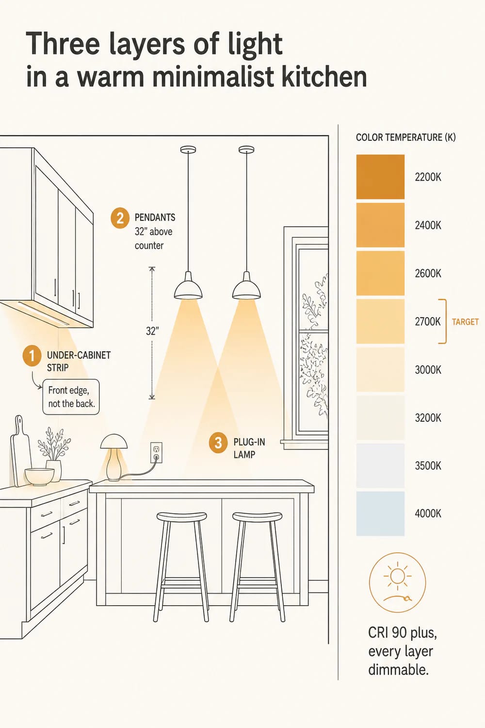 warm light at 2700k, in three layers, or the timber goes grey after dark 1