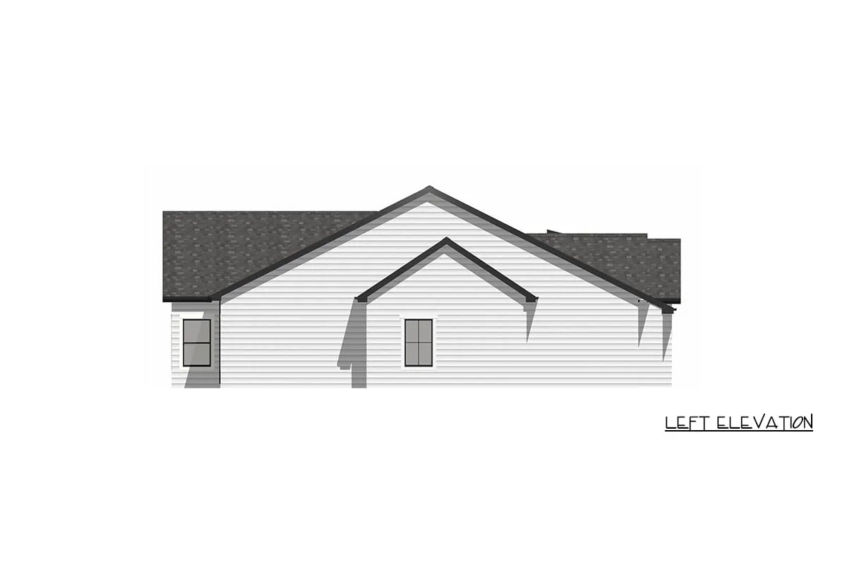 4-Bedroom Craftsman Farmhouse House Plan with a 1,012 Sq. Ft. Bonus Room (2,431 Sq. Ft. Floor Plan) 11 what the elevations show about the roof and the siding change 1
