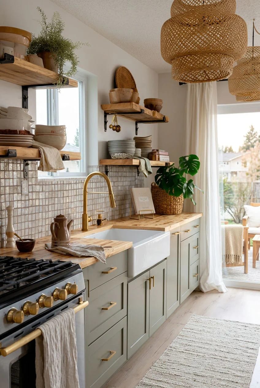 Boho Kitchen Ideas That Hold Up to Actual Cooking 3 zellige is the boho kitchen backsplash worth overspending on 1