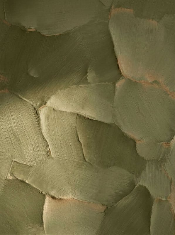 Macro of olive limewash plaster texture