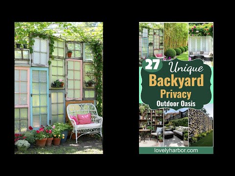 27 Unique Backyard Privacy Designs for A Serene Outdoor Oasis - 1 Play Video