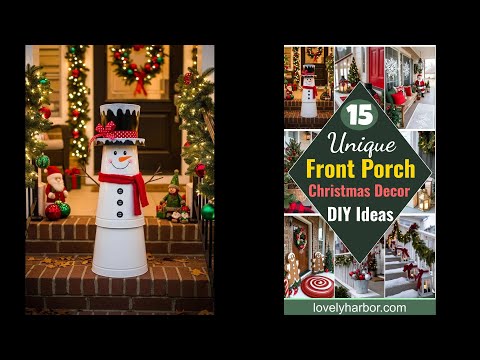 15 Christmas Decor Ideas for Front Porch DIY (Budget-Friendly & Beautiful) - 8 Play Video